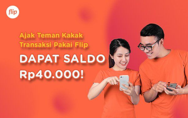 Promo Referral: Ajak Teman Dapet Saldo Rp40.000!