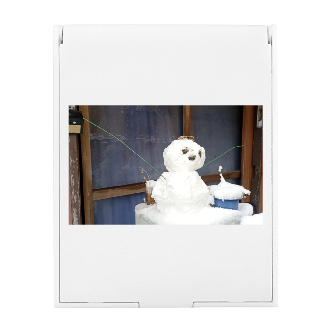 雪だるま スクエアミラー