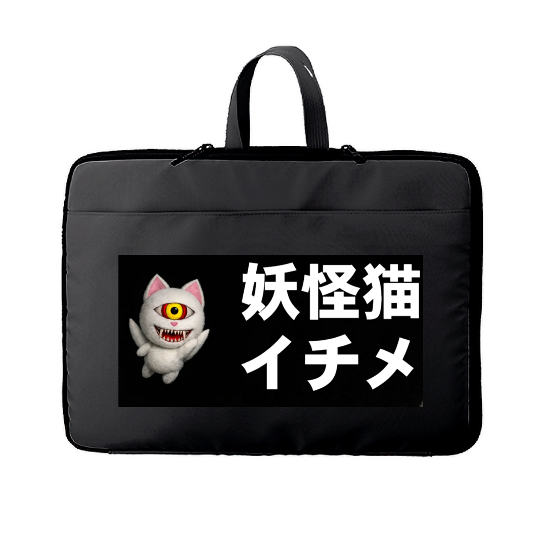 妖怪猫イチメ ノートPCバッグ