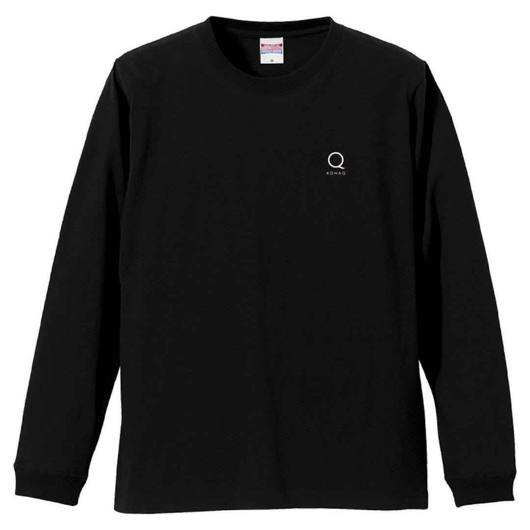 『KOHAQ』｜ロゴ長袖Tシャツ（1.6インチリブ）5.6oz
