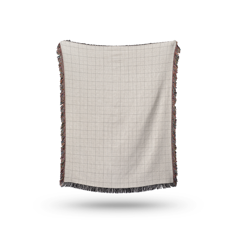 ジャガード織りブランケット（ポリコットン）