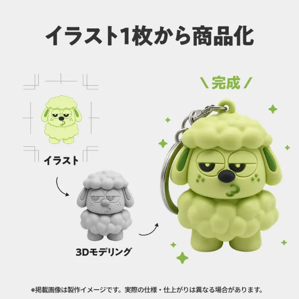 立体PVCキーホルダー