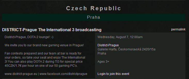 Od 21:00 TI3 v herně District-Prague