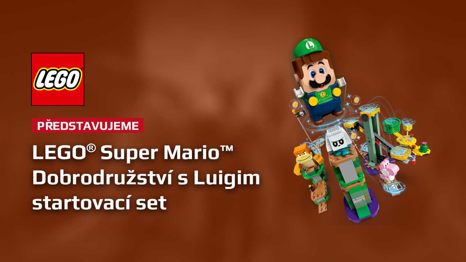 Přichází LEGO Luigi! Stavebnici LEGO Super Mario si teď užijete i ve dvou