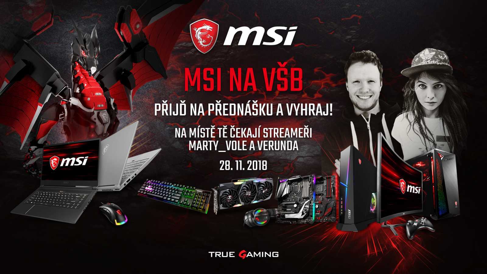 MSI na VŠB - tradiční představení MSI novinek na Vysoké škole v Ostravě