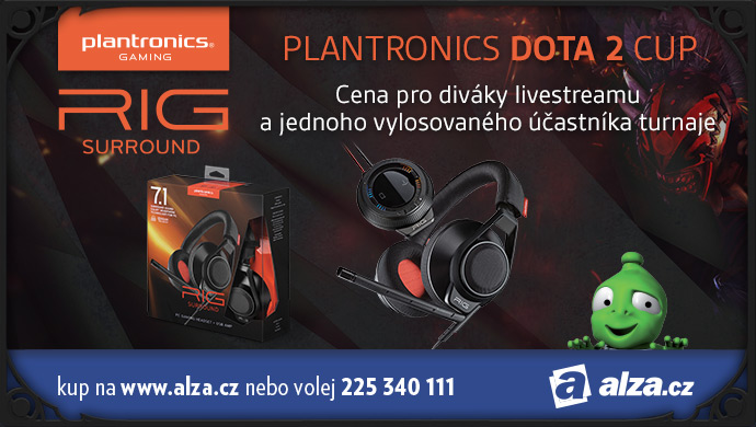 Plantronics Dota 2 Cup o headsety v ceně 17 000 Kč (detaily hlavní části)