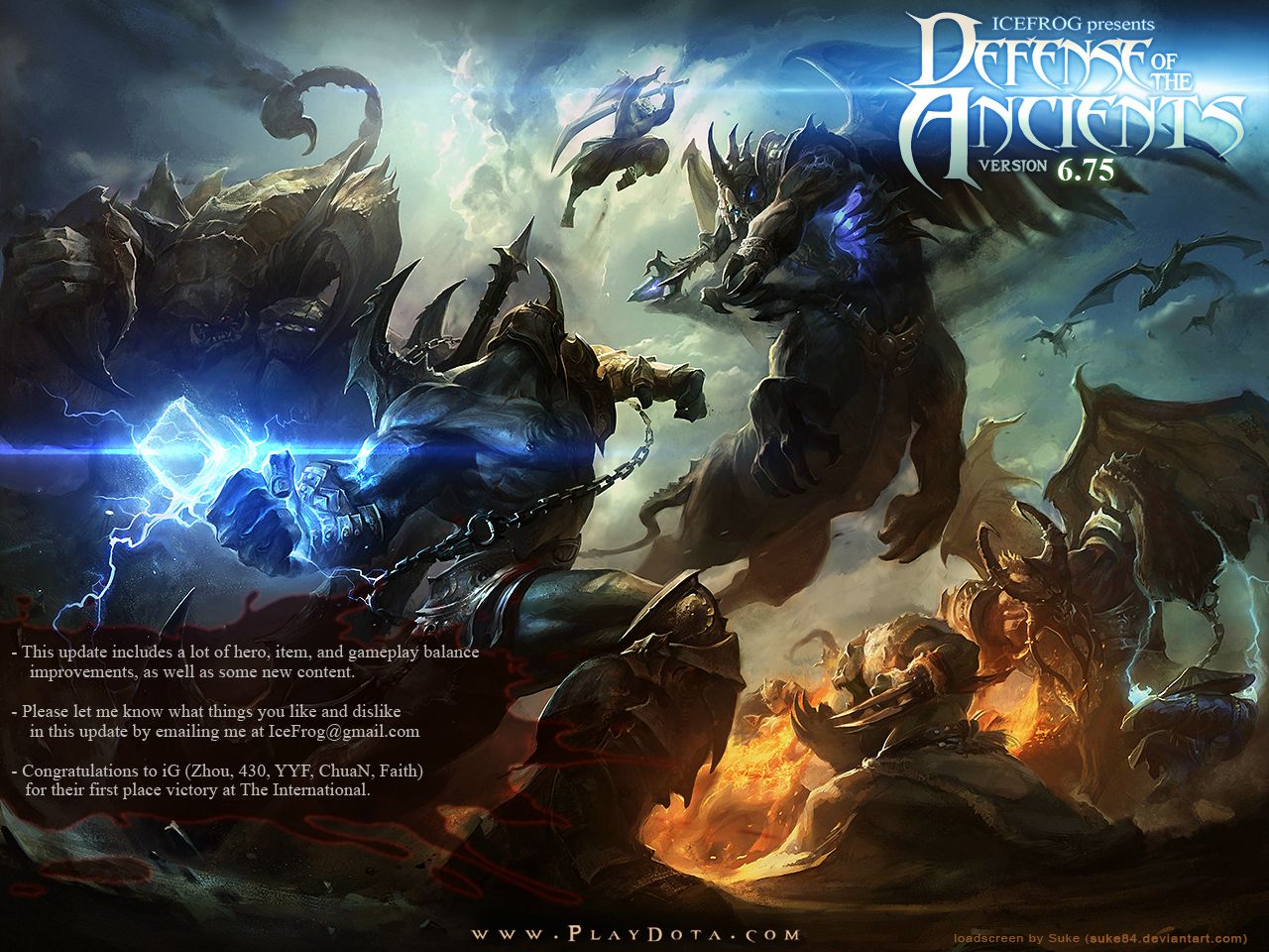 IceFrog zveřejnil DotA v6.75 loading screen