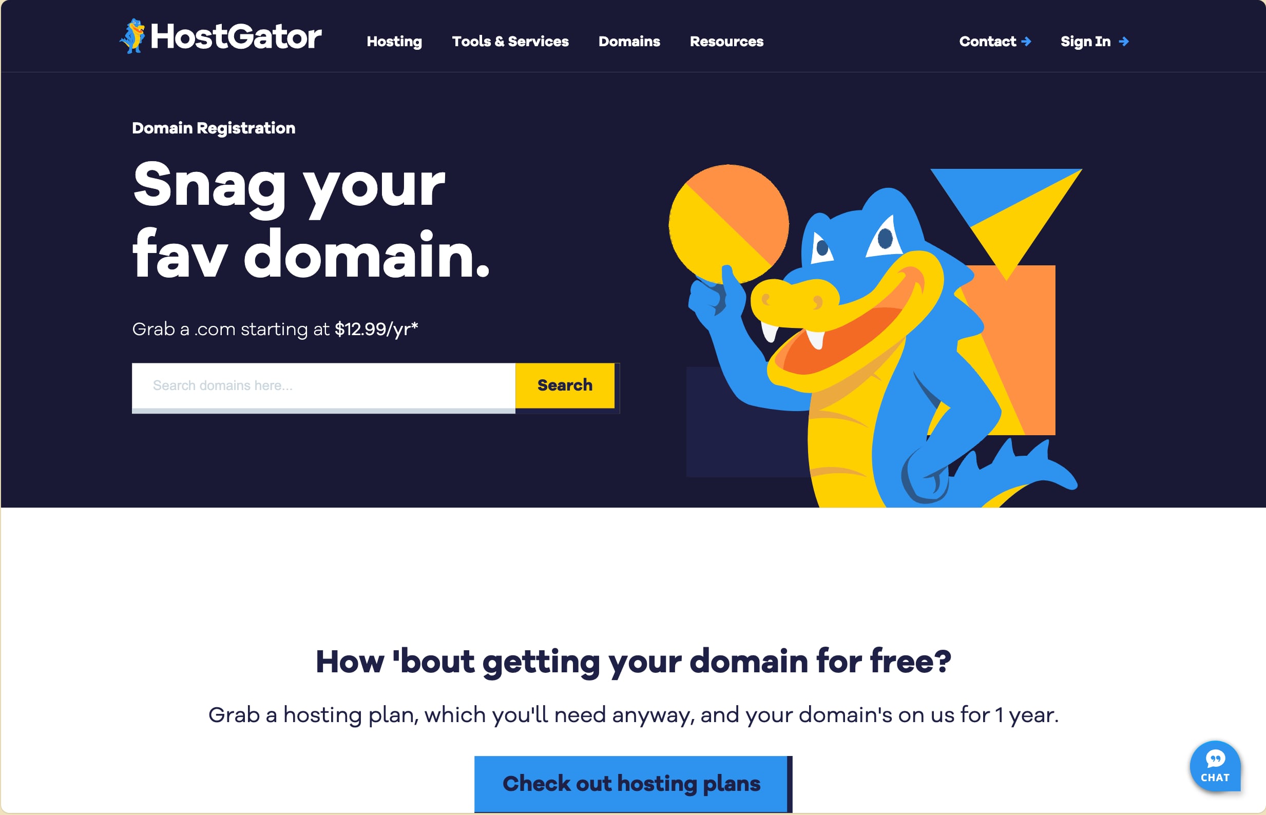 screenshot hostgator.com