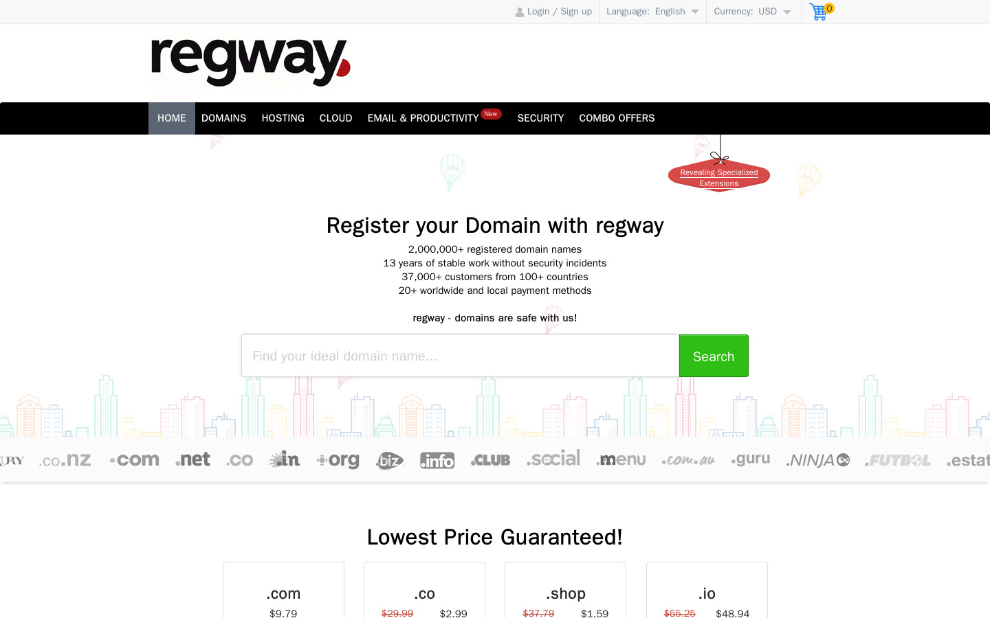 screenshot regway.com