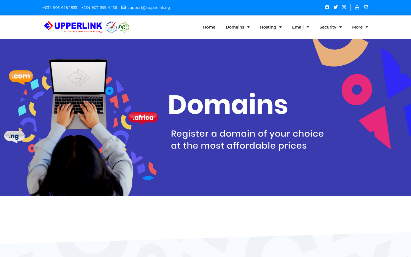 screenshot upperlink.ng