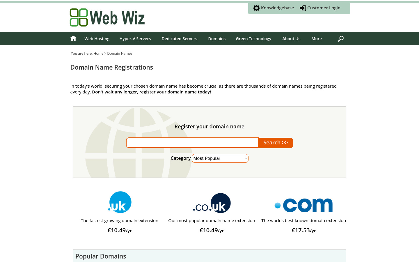 screenshot webwiz.net