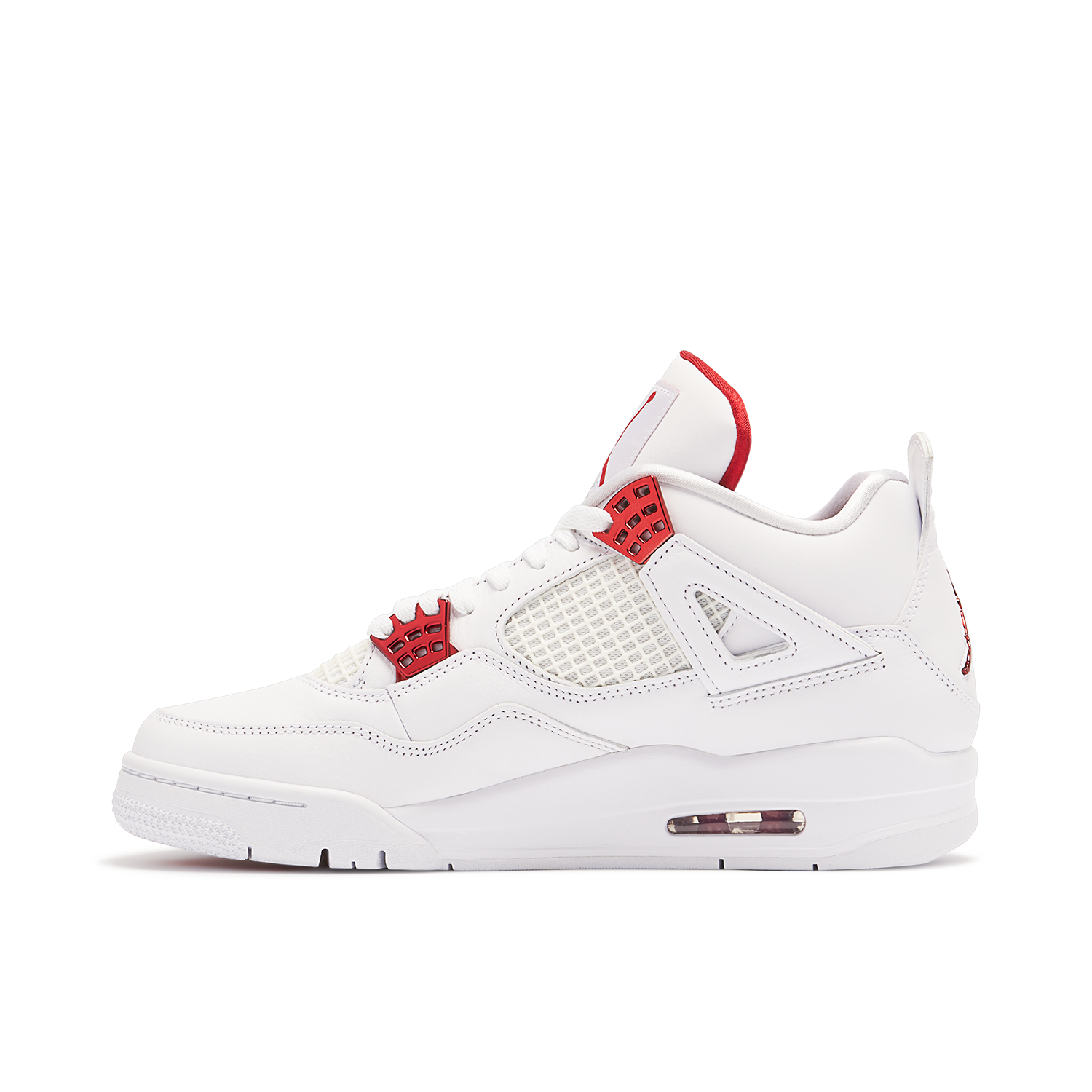 Air Jordan 4 Metallic Pack White Red