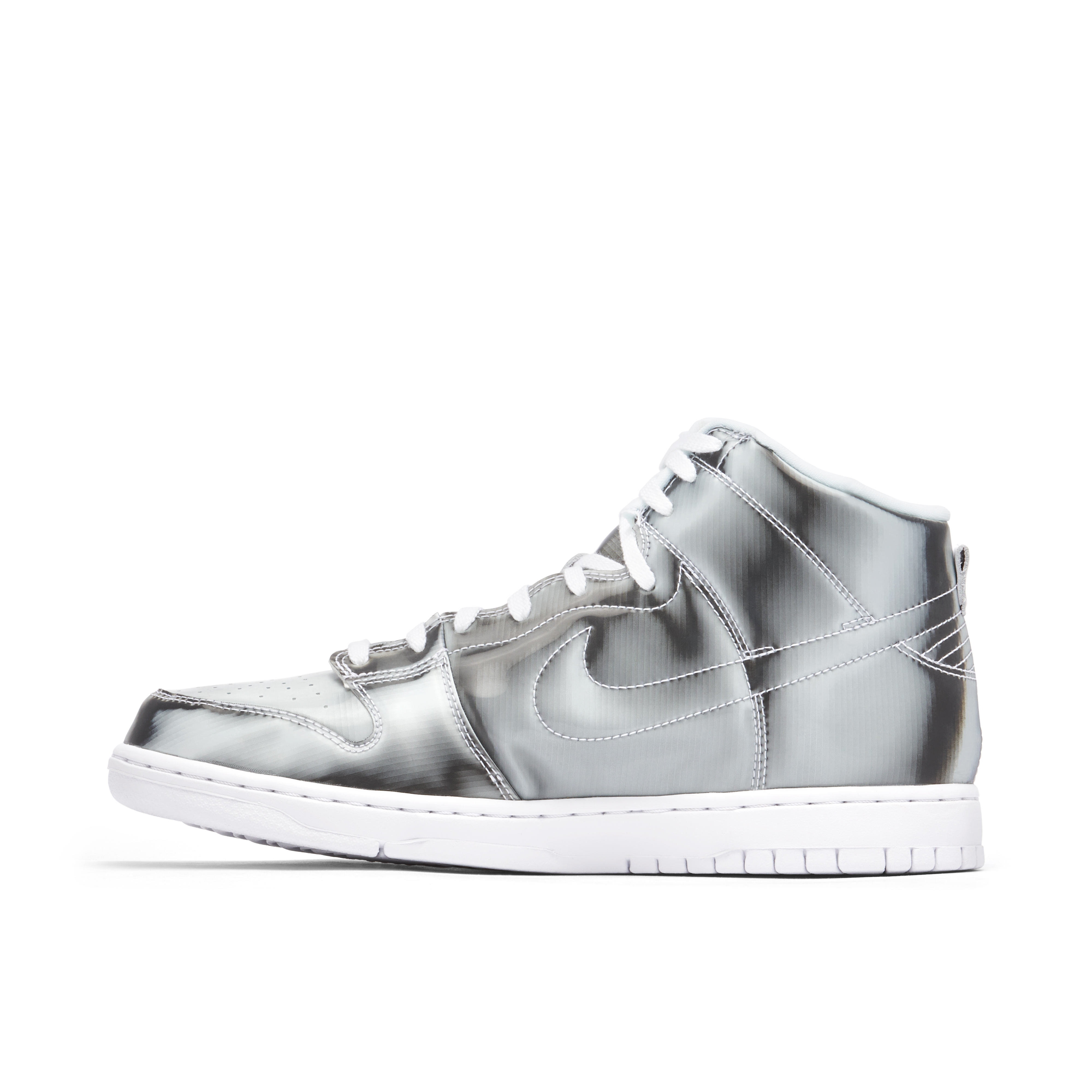 CLOT x Nike Dunk High Metallic Silver