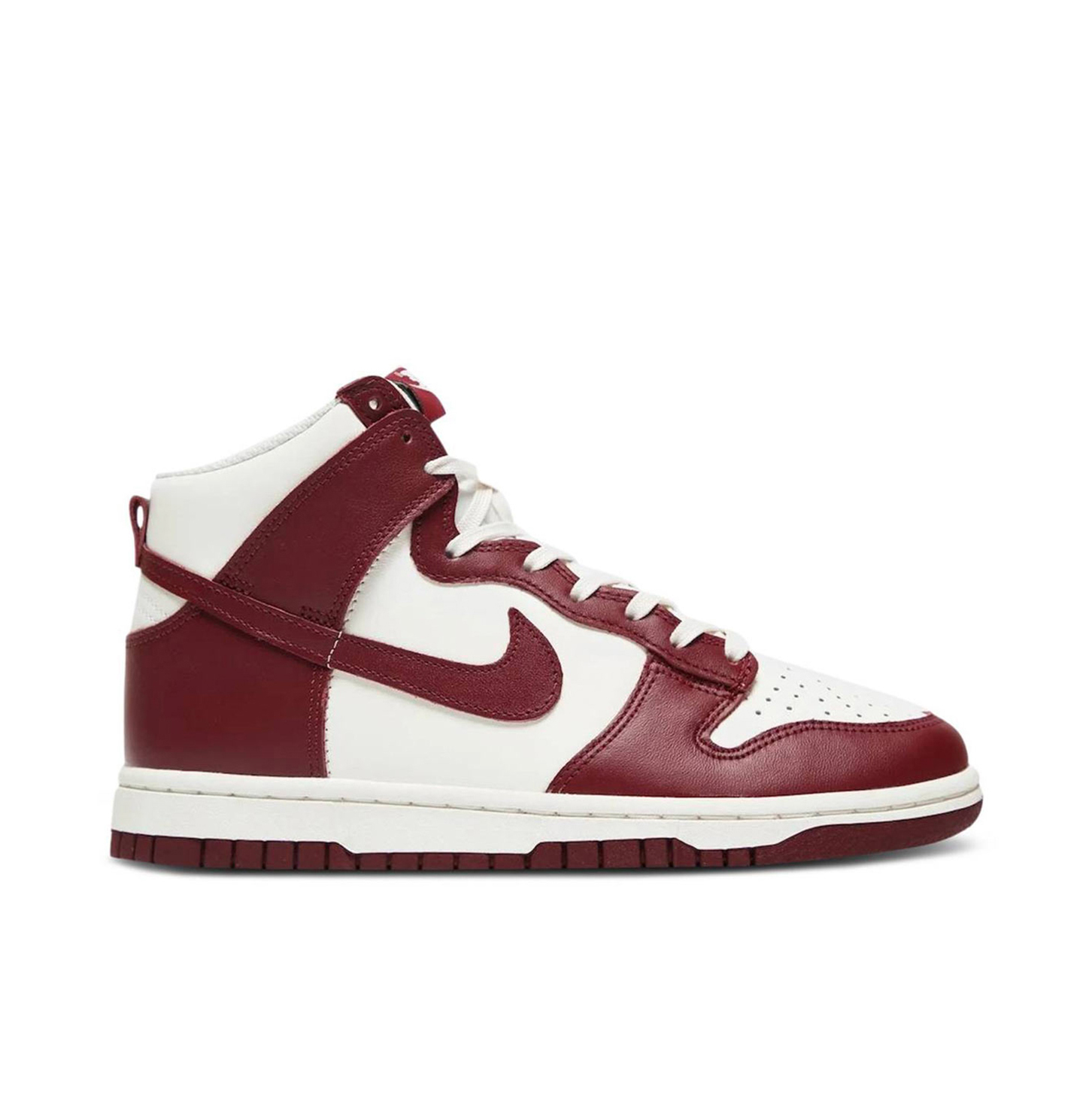 Nike Dunk High Sail Team Red Womens