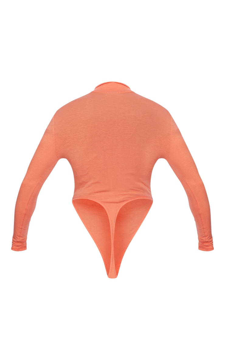 Renew Peach Zip Up Plunge Bodysuit