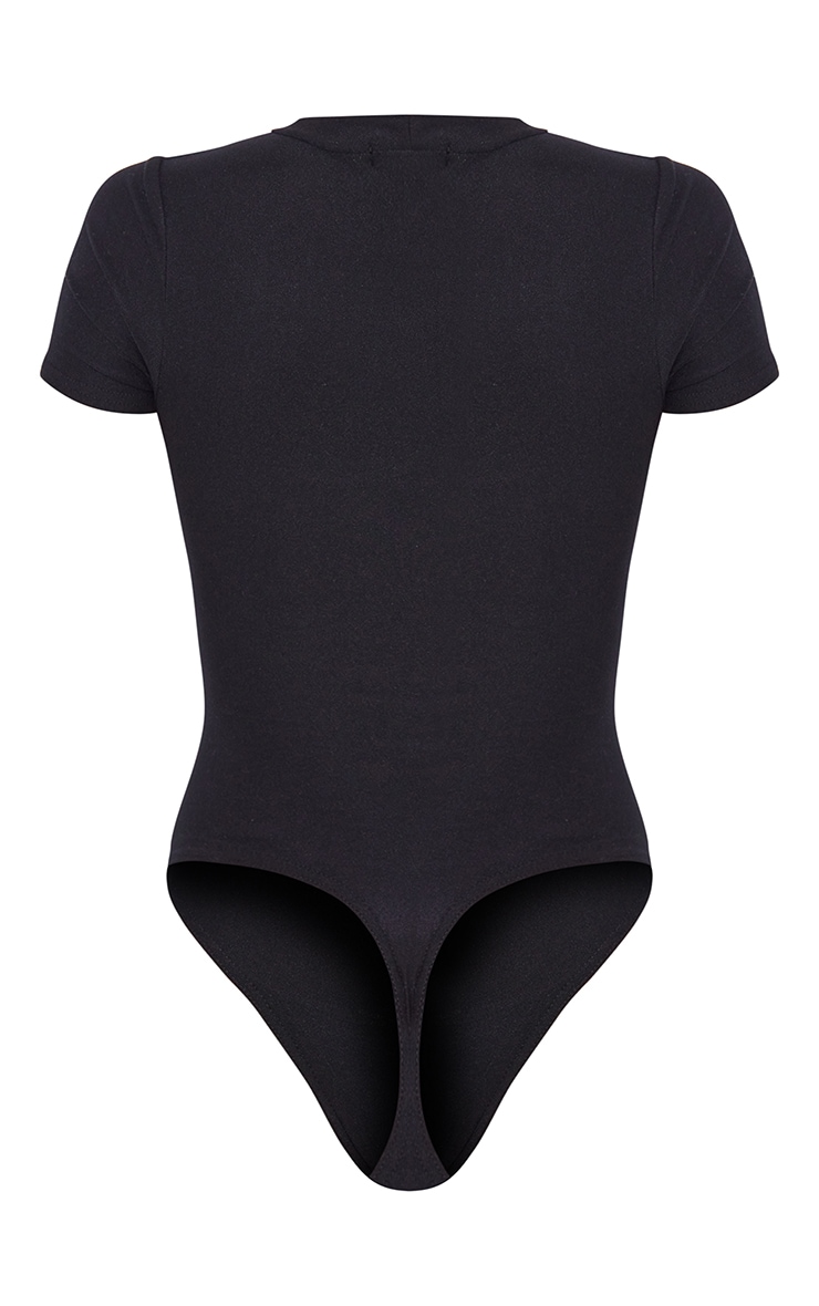 Black Soft Touch Short Sleeve Bodysuit