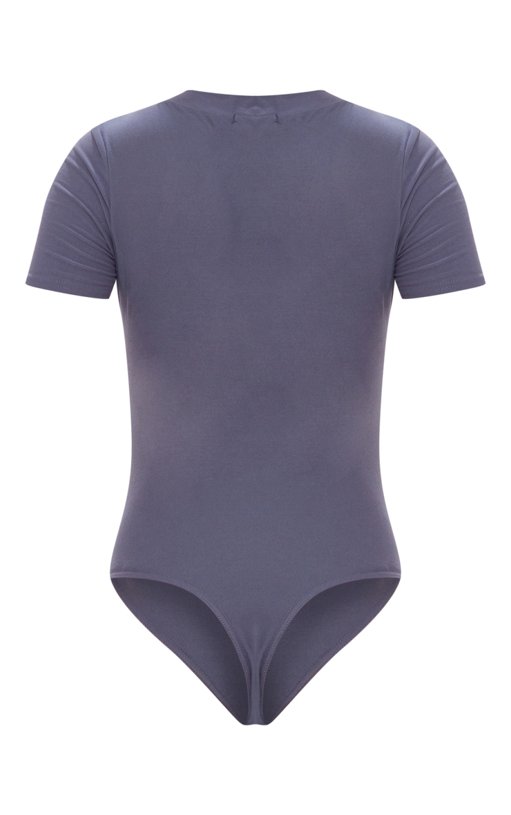 Tall Charcoal Soft Touch Short Sleve Bodysuit