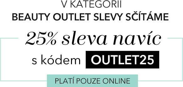 25% SLEVA NAVÍC s kódem OUTLET25 platí pouze online