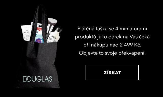 Plátěná taška se 4 miniaturami produktů jako dárek na Vás čeká při nákupu nad 2 499 Kč. Objevte to svoje překvapení.