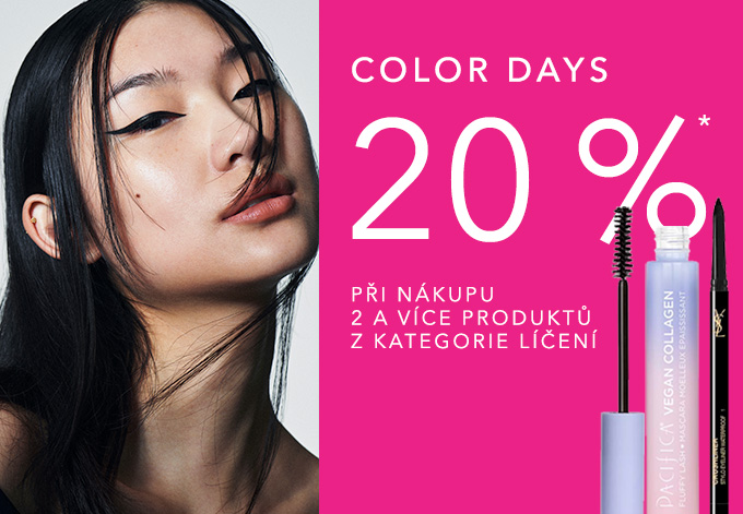 COLOR DAYS - 20 % PŘI NÁKUPU 2 A VÍCE PRODUKTŮ Z KATEGORIE LÍČENÍ 