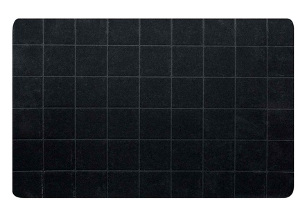 placemat neopreen zwart dz 43.5x28.5cm rechthoek