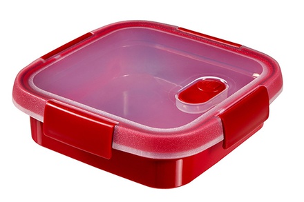 smart microwave multi-use vk 0.6l rood 16x16x5cm