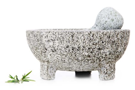 MORTIER + PILON D20XH8.5CM GRANITE
