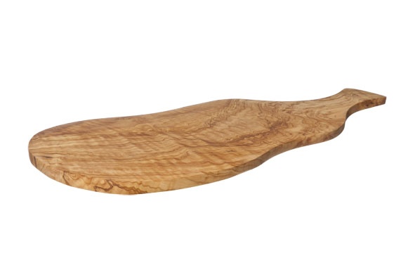 snijplank met handvat 50-55cm x 20-26cm olijfhout