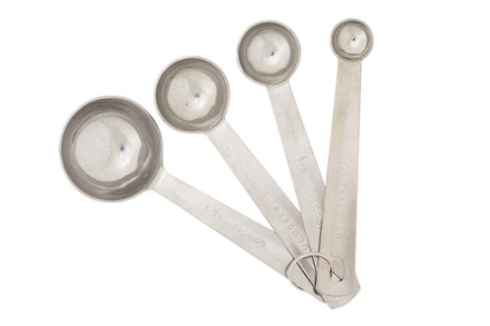 maatlepels rvs set4 1.25-2.5-5-15ml