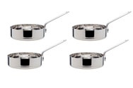 mini pan set4 d12cm roestvrij staal
