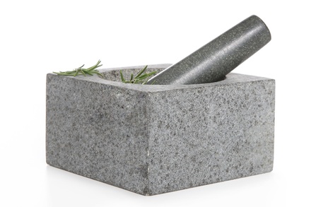 MORTIER + PILON 14X8CM GRANITE