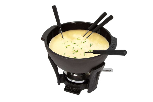 SET FONDUE FROMAGE PARTY NOIR 0,90L 18X1 5,5XH12,8CM