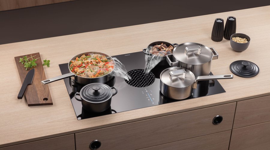 Table de cuisson aspirante : la solution 2-en-1 pour gagner de la place