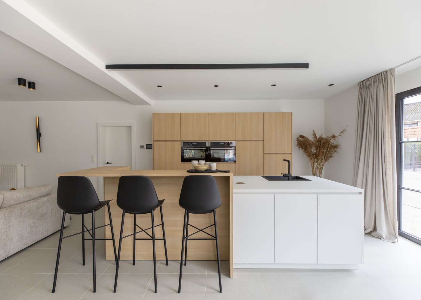 Ons huis/nieuw huis - Keuken Fréderic & Ilse - moderne open leefkeuken