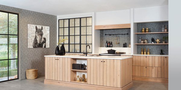 Keuken in fineer eik - Model Provence 10