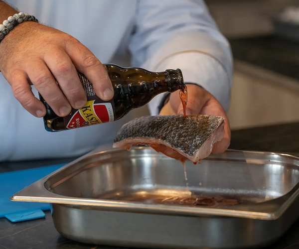 Recept Patrick De Gendt Zeebaarsfilet met Kasteel Rouge