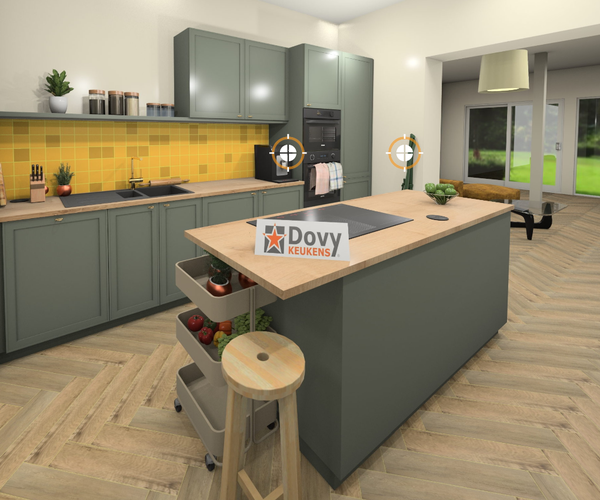 3d render keuken Huis Gemaakt Aalst