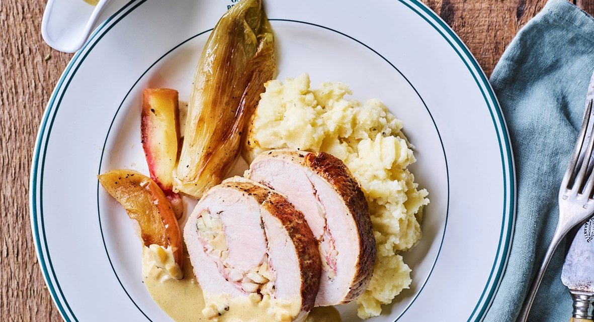 Recettes de Loïc Van Impe - Roulade de porc aux pommes