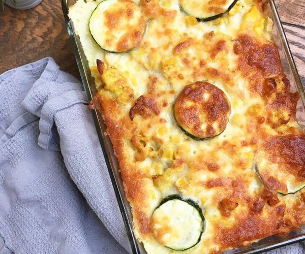 Ovenschotel van pastinaak, courgette en kip