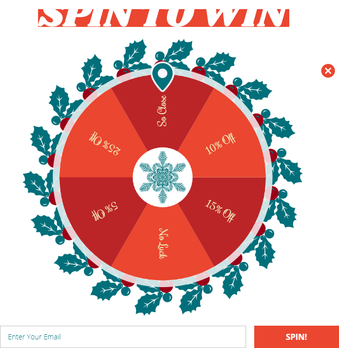 Free Christmas spin to win 2