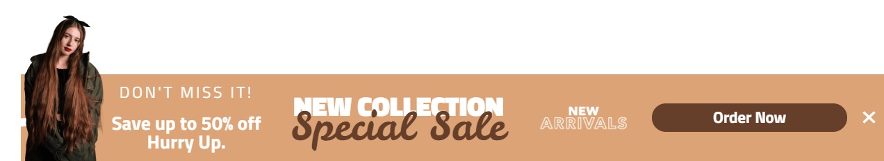 Free New collection Sale promotion popup