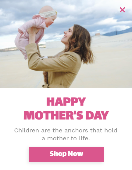 Free Creative Mother's Day for promoting sales and deals on your website