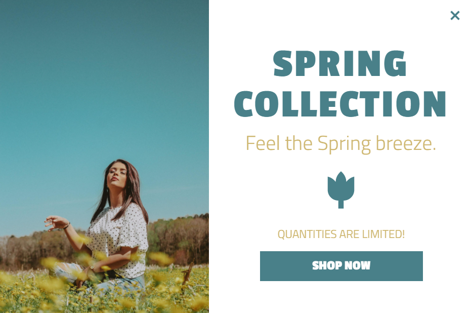 Free Creative Spring Collection for promoting sales and deals on your website