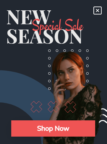 Free New season special sale popup