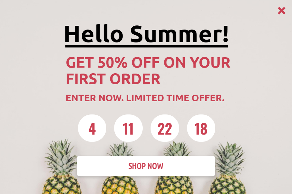 Free Creative Summer Sales design for promoting sales and deals on your website