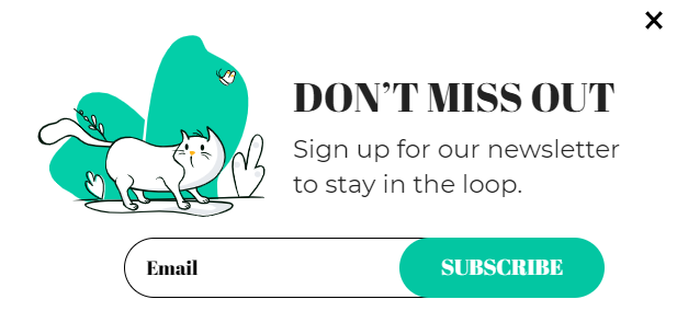 Free Subscribe now popup design