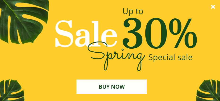 Free Creative Spring Sale for promoting sales and deals on your website