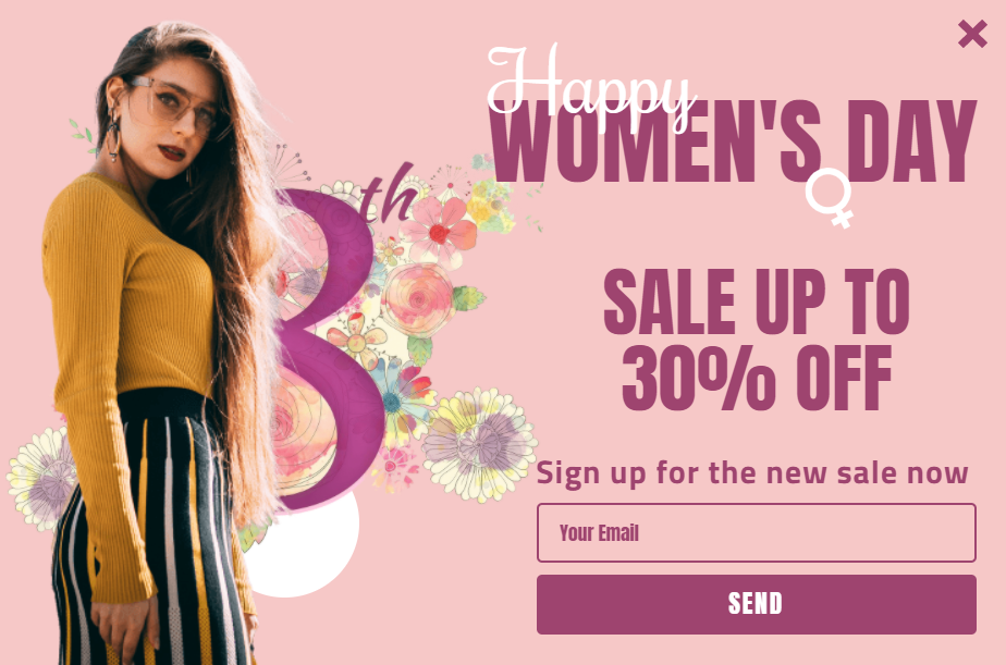 Free Women's Day special sale