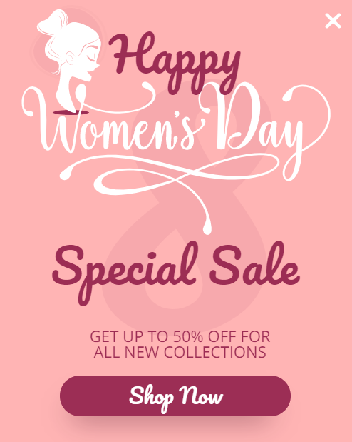 Free Women's Day special sale