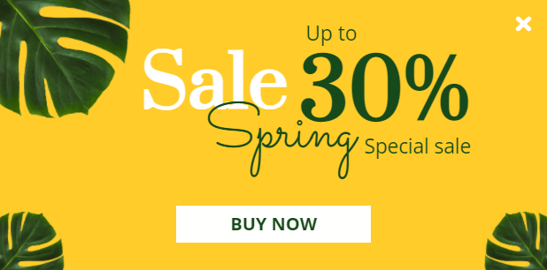 Free Creative Spring Sale for promoting sales and deals on your website